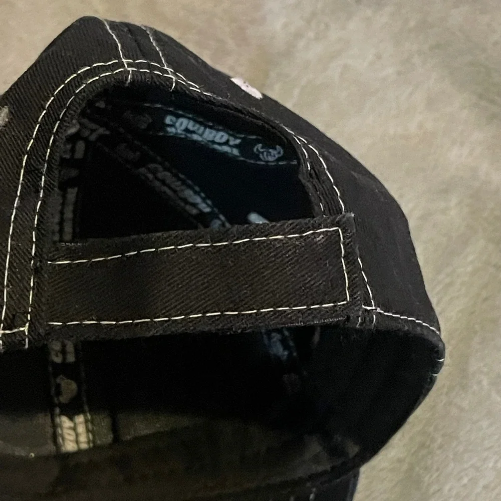Cowboy Hardware Hat Kids Black Bull Riding Champion Western Cap Youth Adjustable